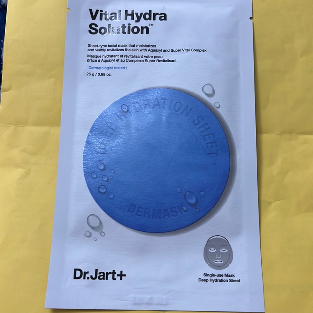 Dr Jart Vado Hydro solution she facial mask deep hydration sheet mask call